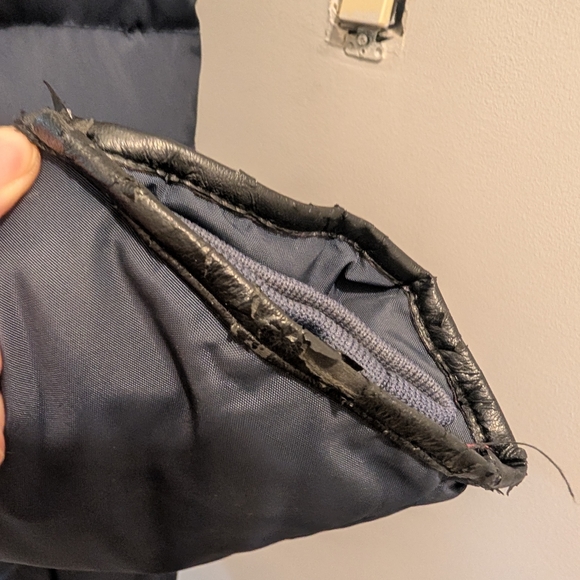 Pajar Women's Dark Blue Puffer Coat with Real Fur Hood. - Picture 9 of 13